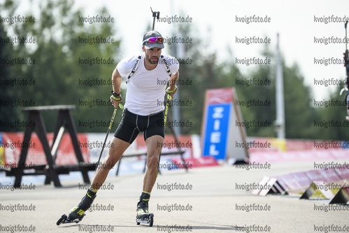 03.09.2020, xkvx, Biathlon Deutsche Meisterschaften Altenberg, Training Herren, v.l. Matthias Dorfer (Germany)  / 