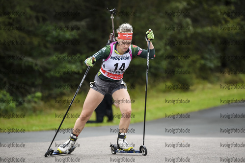 04.09.2020, xkvx, Biathlon Deutsche Meisterschaften Altenberg, Einzel Damen, v.l. Hanna-Michelle Hermann  (Germany)  / 