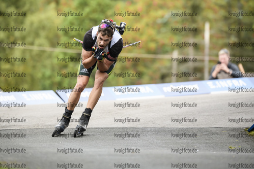 04.09.2020, xkvx, Biathlon Deutsche Meisterschaften Altenberg, Einzel Herren, v.l. Johannes Donhauser (Germany) in aktion / in action competes