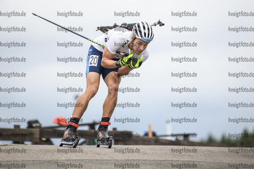 04.09.2020, xkvx, Biathlon Deutsche Meisterschaften Altenberg, Einzel Herren, v.l. David Zobel (Germany)  / 