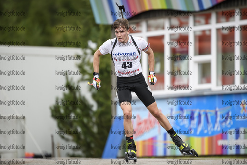 04.09.2020, xkvx, Biathlon Deutsche Meisterschaften Altenberg, Einzel Herren, v.l. Simon Gross (Germany)  / 