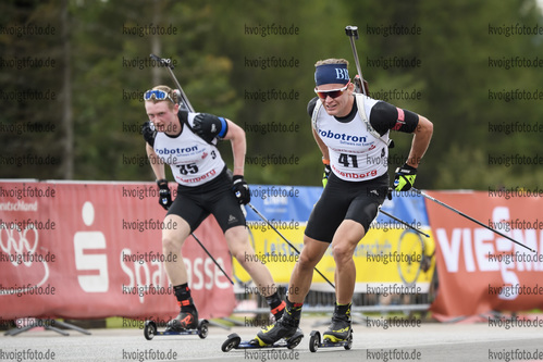 04.09.2020, xkvx, Biathlon Deutsche Meisterschaften Altenberg, Einzel Herren, v.l. Niklas Homberg (Germany)  / 