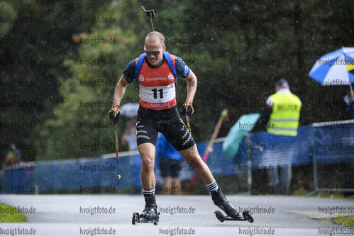 05.09.2020, xkvx, Biathlon Deutsche Meisterschaften Altenberg, Sprint Herren, v.l. Julian Hollandt (Germany)  / 