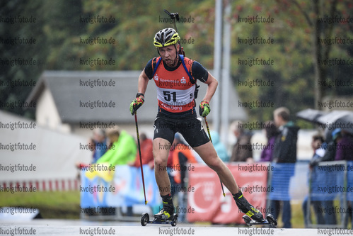 05.09.2020, xkvx, Biathlon Deutsche Meisterschaften Altenberg, Sprint Herren, v.l. Frederik Madersbacher (Germany)  / 