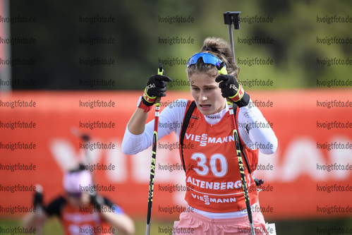 06.09.2020, xkvx, Biathlon Deutsche Meisterschaften Altenberg, Verfolgung Damen, v.l. Luise Mueller (Germany)  / 