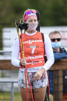 06.09.2020, xkvx, Biathlon Deutsche Meisterschaften Altenberg, Verfolgung Damen, v.l. Stefanie Scherer (Germany)  / 