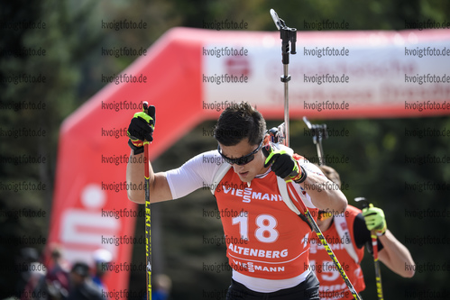 06.09.2020, xkvx, Biathlon Deutsche Meisterschaften Altenberg, Verfolgung Herren, v.l. Marco Gross (Germany)  / 