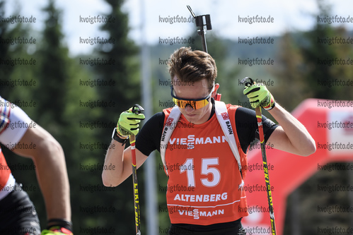 06.09.2020, xkvx, Biathlon Deutsche Meisterschaften Altenberg, Verfolgung Herren, v.l. Lucas Lechner (Germany)  / 