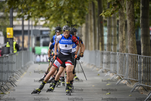 27.09.2020, xkvx, City Biathlon Wiesbaden 2020, v.l. Julian Eberhard (Austria) in aktion / in action competes