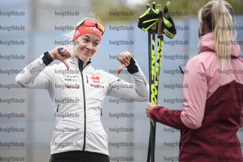 27.09.2020, xkvx, City Biathlon Wiesbaden 2020, v.l. Maren Hammerschmidt (Germany) und Schwester Janin Hammerschmidt  / 