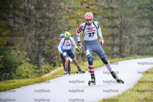 10.10.2020, xkvx, Biathlon, Deutschlandpokal Notschrei, Sprint - maennlich, v.l. Erik Hafenmair
