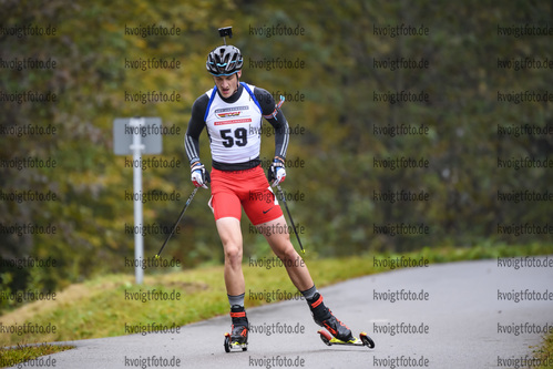 10.10.2020, xkvx, Biathlon, Deutschlandpokal Notschrei, Sprint - maennlich, v.l. Benjamin Menz