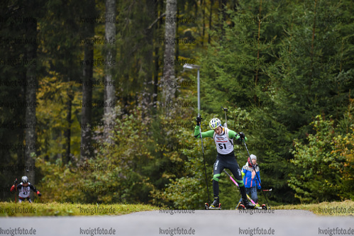 10.10.2020, xkvx, Biathlon, Deutschlandpokal Notschrei, Sprint - maennlich, v.l. Moritz Dettenkofer