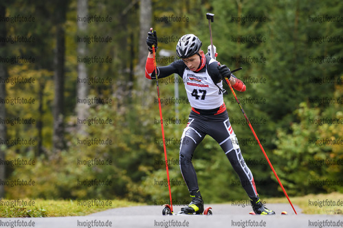10.10.2020, xkvx, Biathlon, Deutschlandpokal Notschrei, Sprint - maennlich, v.l. Lukas Adam