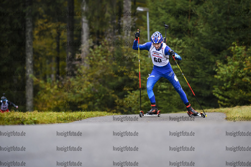 10.10.2020, xkvx, Biathlon, Deutschlandpokal Notschrei, Sprint - maennlich, v.l. Valentin Lagler