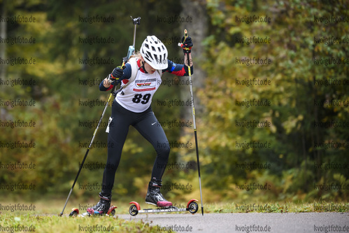 10.10.2020, xkvx, Biathlon, Deutschlandpokal Notschrei, Sprint - weiblich, v.l. Anna Wynne Berger