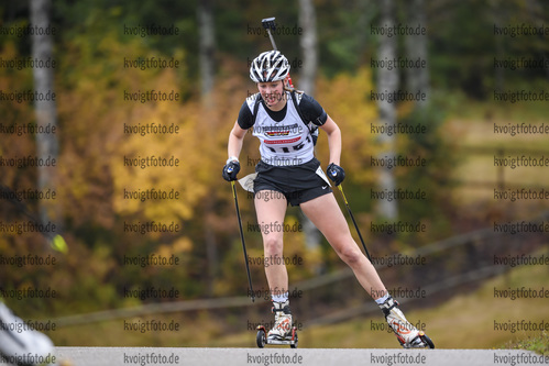 10.10.2020, xkvx, Biathlon, Deutschlandpokal Notschrei, Sprint - weiblich, v.l. Hannah Schlickum