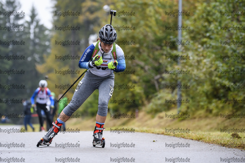 10.10.2020, xkvx, Biathlon, Deutschlandpokal Notschrei, Sprint - weiblich, v.l. Aniko Gaeuer