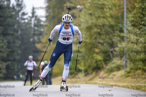 10.10.2020, xkvx, Biathlon, Deutschlandpokal Notschrei, Sprint - weiblich, v.l. Christina Benedetti