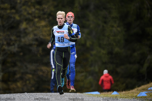 11.10.2020, xkvx, Biathlon, Deutschlandpokal Notschrei, Crosslauf - maennlich, v.l. Linus Kesper