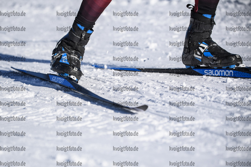 13.10.2020, xkvx, Biathlon Training - Passo di Lavaze, v.l. Vetle Sjastad Christiansen (Norway) / Salomon / Schuhe / Ski  