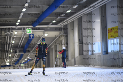 24.10.2020, xkvx, Biathlon Training Oberhof - Skihalle, v.l. Fabian Kaskel (Germany)