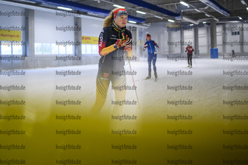 24.10.2020, xkvx, Biathlon Training Oberhof - Skihalle, v.l. Charlotte Gallbronner (Germany)