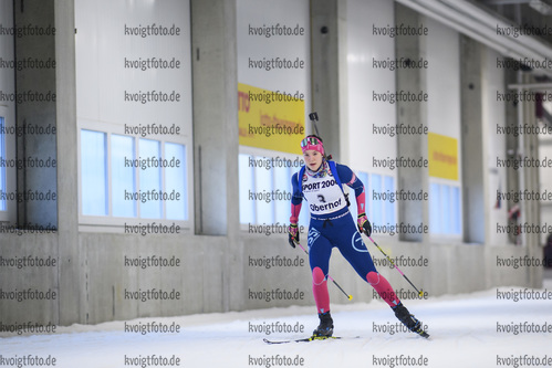 27.10.2020, xkvx, Biathlon NK2 Testwettkampf Oberhof - Skihalle, v.l. Anna Laube (Germany)