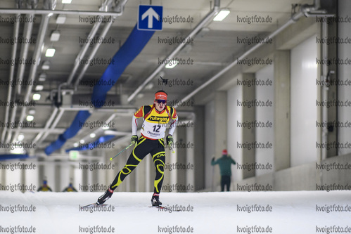 27.10.2020, xkvx, Biathlon NK2 Testwettkampf Oberhof - Skihalle, v.l. Fabian Dietrich (Germany)