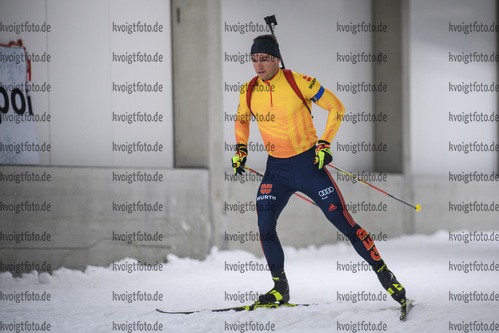 29.10.2020, xkvx, Wintersport - Biathlon Training Oberhof - Skihalle, v.l. Max Barchewitz (Germany)