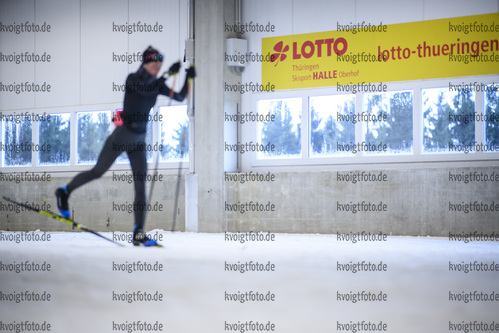 29.10.2020, xkvx, Wintersport - Biathlon Training Oberhof - Skihalle, v.l. Elena Weyh (Germany) / Innen / Skihalle / Lotto Thueringen Skisport Halle / Oberhof