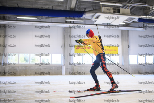 05.11.2020, xkvx, Wintersport - Biathlon Training Oberhof - Skihalle, v.l. David Zobel (Germany)