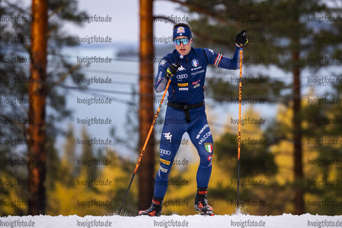 26.11.2020, xkvx, Biathlon IBU Weltcup Kontiolahti, Training Damen und Herren, v.l. Didier Bionaz (Italy) in aktion / in action competes