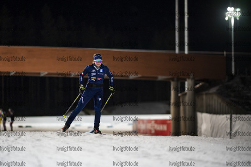 27.11.2020, xkvx, Biathlon IBU Weltcup Kontiolahti, Training Damen und Herren, v.l. Lisa Vittozzi (Italy) in aktion / in action competes