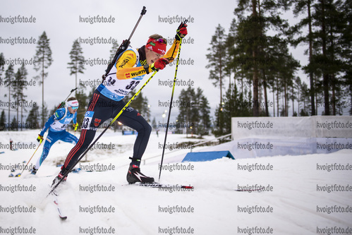 28.11.2020, xkvx, Biathlon IBU Weltcup Kontiolahti, Einzel Herren, v.l. Benedikt Doll (Germany) in aktion / in action competes