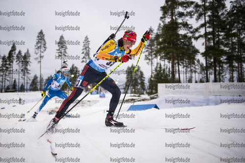 28.11.2020, xkvx, Biathlon IBU Weltcup Kontiolahti, Einzel Herren, v.l. Benedikt Doll (Germany) in aktion / in action competes