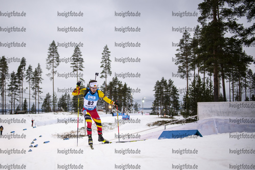 28.11.2020, xkvx, Biathlon IBU Weltcup Kontiolahti, Einzel Herren, v.l. Tom Lahaye-Goffart (Belgium) in aktion / in action competes