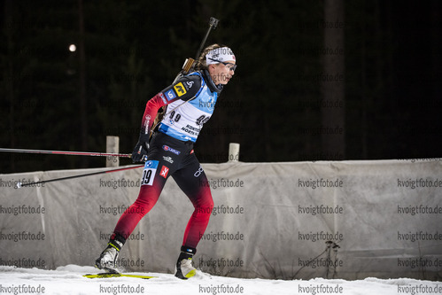 28.11.2020, xkvx, Biathlon IBU Weltcup Kontiolahti, Einzel Damen, v.l. Ida Lien (Norway) in aktion / in action competes