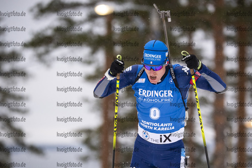 29.11.2020, xkvx, Biathlon IBU Weltcup Kontiolahti, Sprint Herren, v.l. Lukas Hofer (Italy) in aktion / in action competes