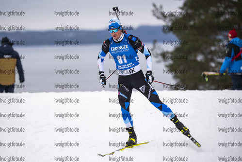 29.11.2020, xkvx, Biathlon IBU Weltcup Kontiolahti, Sprint Herren, v.l. Raido Raenkel (Estonia) in aktion / in action competes