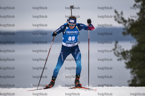 29.11.2020, xkvx, Biathlon IBU Weltcup Kontiolahti, Sprint Herren, v.l. Sebastian Stalder (Switzerland) in aktion / in action competes