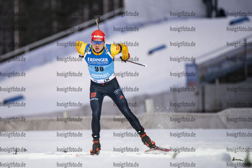 29.11.2020, xkvx, Biathlon IBU Weltcup Kontiolahti, Sprint Herren, v.l. Lucas Fratzscher (Germany) in aktion / in action competes