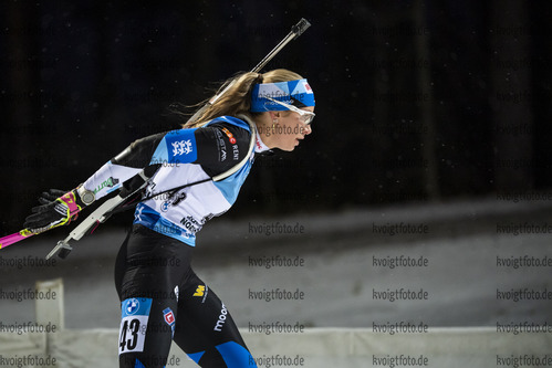 29.11.2020, xkvx, Biathlon IBU Weltcup Kontiolahti, Sprint Damen, v.l. Regina Oja (Estonia) in aktion / in action competes