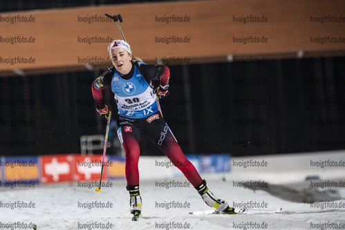 29.11.2020, xkvx, Biathlon IBU Weltcup Kontiolahti, Sprint Damen, v.l. Emilie Aagheim Kalkenberg (Norway) in aktion / in action competes