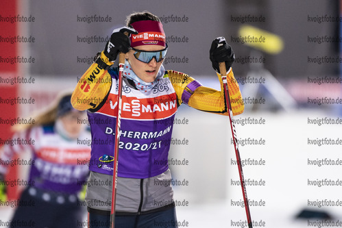 02.12.2020, xkvx, Biathlon IBU Weltcup Kontiolahti, Training Damen und Herren, v.l. Denise Herrmann (Germany) in aktion / in action competes