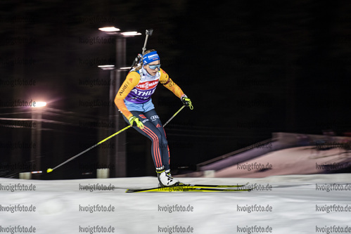 02.12.2020, xkvx, Biathlon IBU Weltcup Kontiolahti, Training Damen und Herren, v.l. Franziska Preuss (Germany) in aktion / in action competes