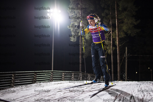 02.12.2020, xkvx, Biathlon IBU Weltcup Kontiolahti, Training Damen und Herren, v.l. Johanna Skottheim (Sweden) in aktion / in action competes