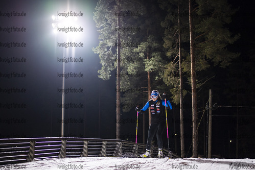 02.12.2020, xkvx, Biathlon IBU Weltcup Kontiolahti, Training Damen und Herren, v.l. Regina Oja (Estonia) in aktion / in action competes