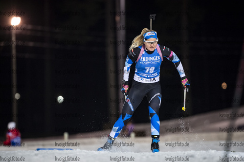 03.12.2020, xkvx, Biathlon IBU Weltcup Kontiolahti, Sprint Damen, v.l. Grete Gaim (Estonia) in aktion / in action competes