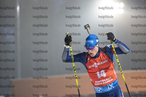 05.12.2020, xkvx, Biathlon IBU Weltcup Kontiolahti, Verfolgung Herren, v.l. Lukas Hofer (Italy) in aktion / in action competes